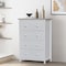 International Concepts Solid Wood Bedroom Dresser/Chest with 4 Drawers, White BD08-8004 - alternate 8